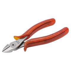 Belzer 2674 NB. Side cutters with cellulose acetate handles, nickel and chrome-plated, for steel wire , 160 mm