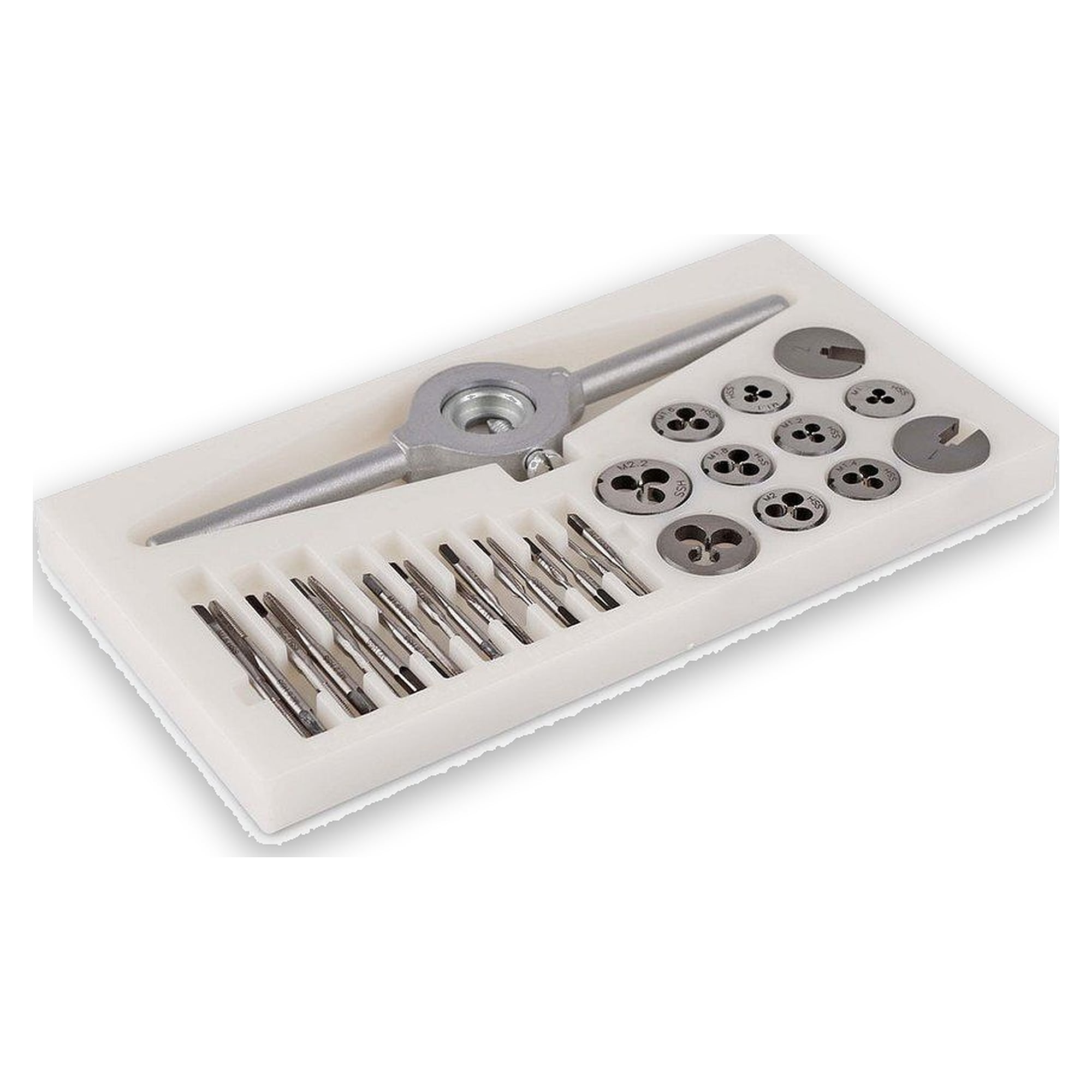 Bernstein 2-800. Miniature tap and die set 30 pcs (M1.0-M2.5)