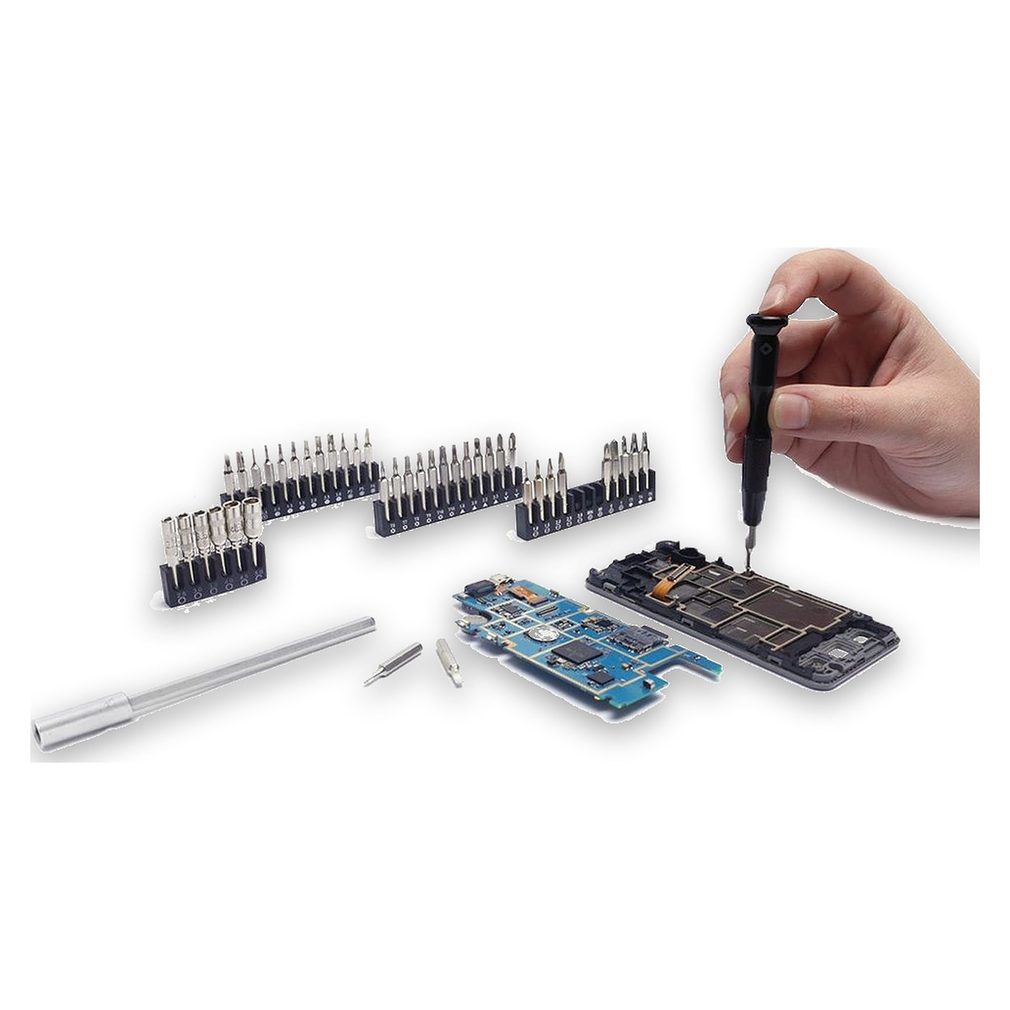 Bernstein 4-970-B. Bit-Satz mit Drehmoment-Adapter 47-tlg. 0.3 u. 0.4Nm