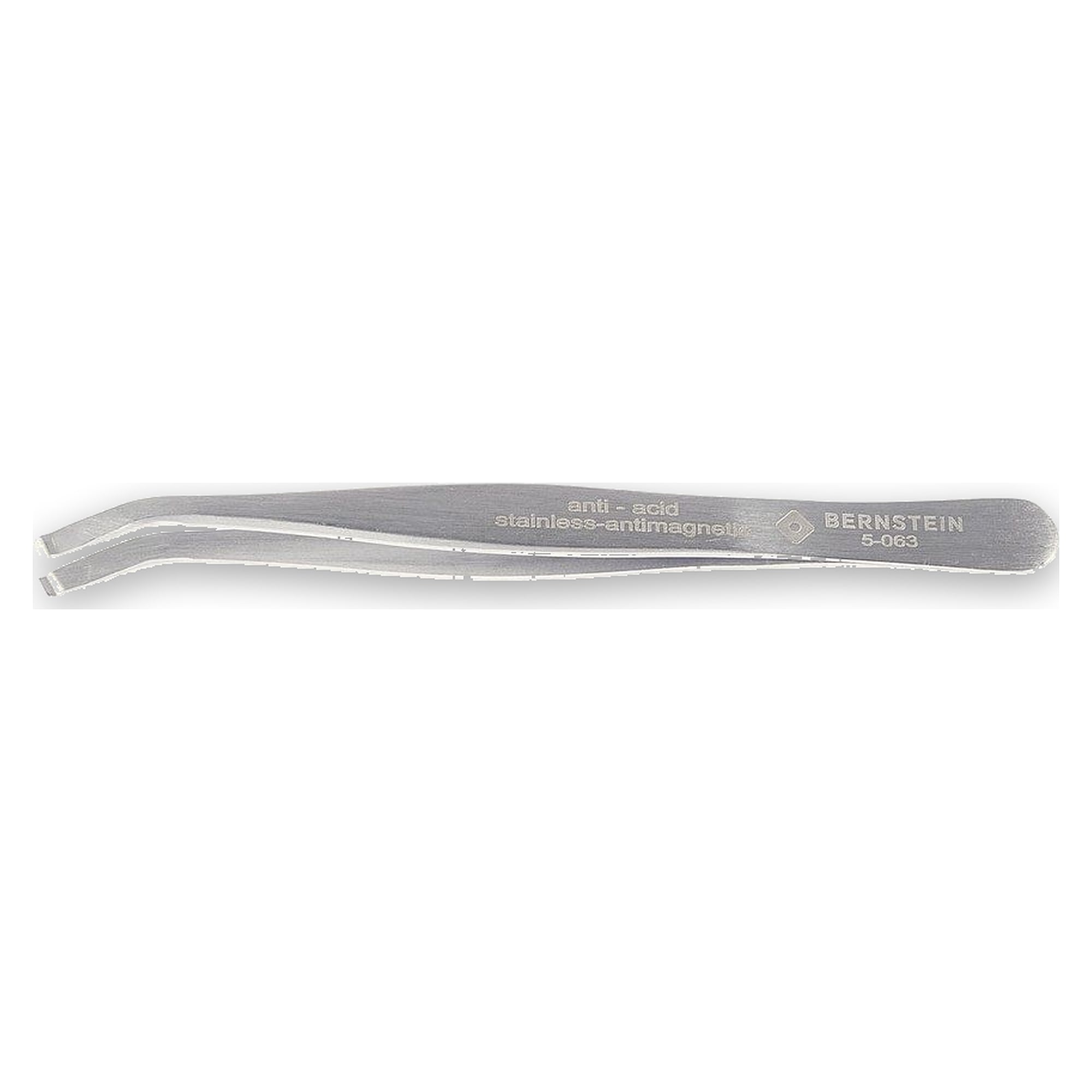 Bernstein 5-063. SMD Pinzette 115 mm Form 58 Edelstahl Winkel 35°