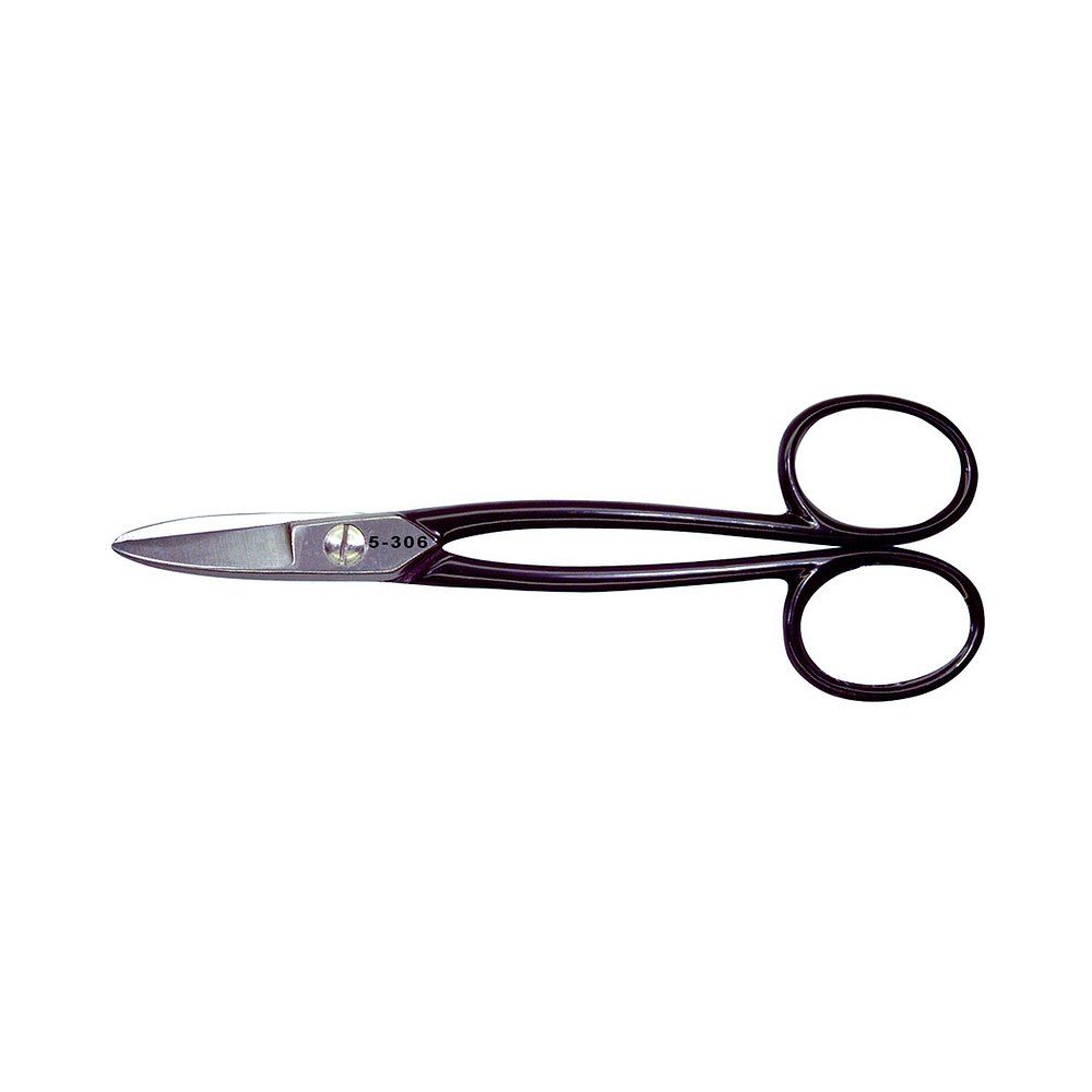 Bernstein 5-306. Schere schwarz lackiert Kopf poliert