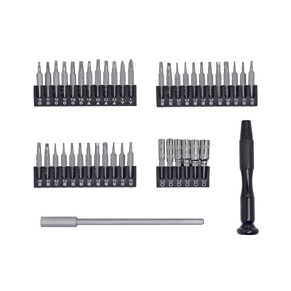 Bernstein 6-340. ESD Schraubendreher Bit-Satz 44-tlg. mit ESD Halter u.Verlängerung