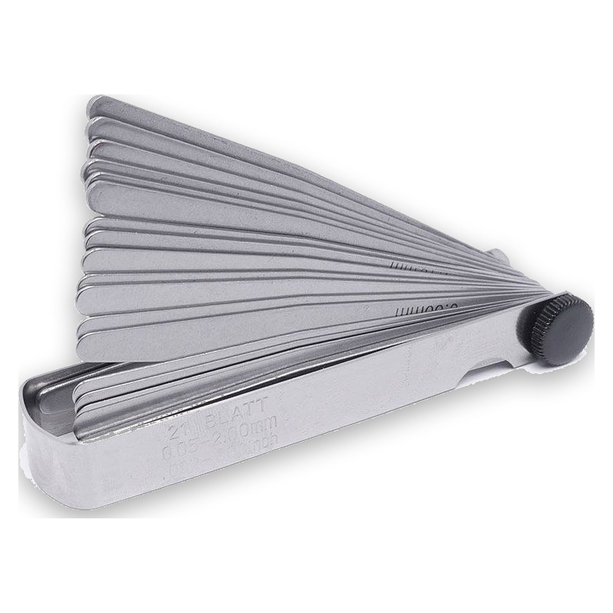 Bernstein 7-515. Feeler gauge 21 blades (0.05 - 2.0 mm)