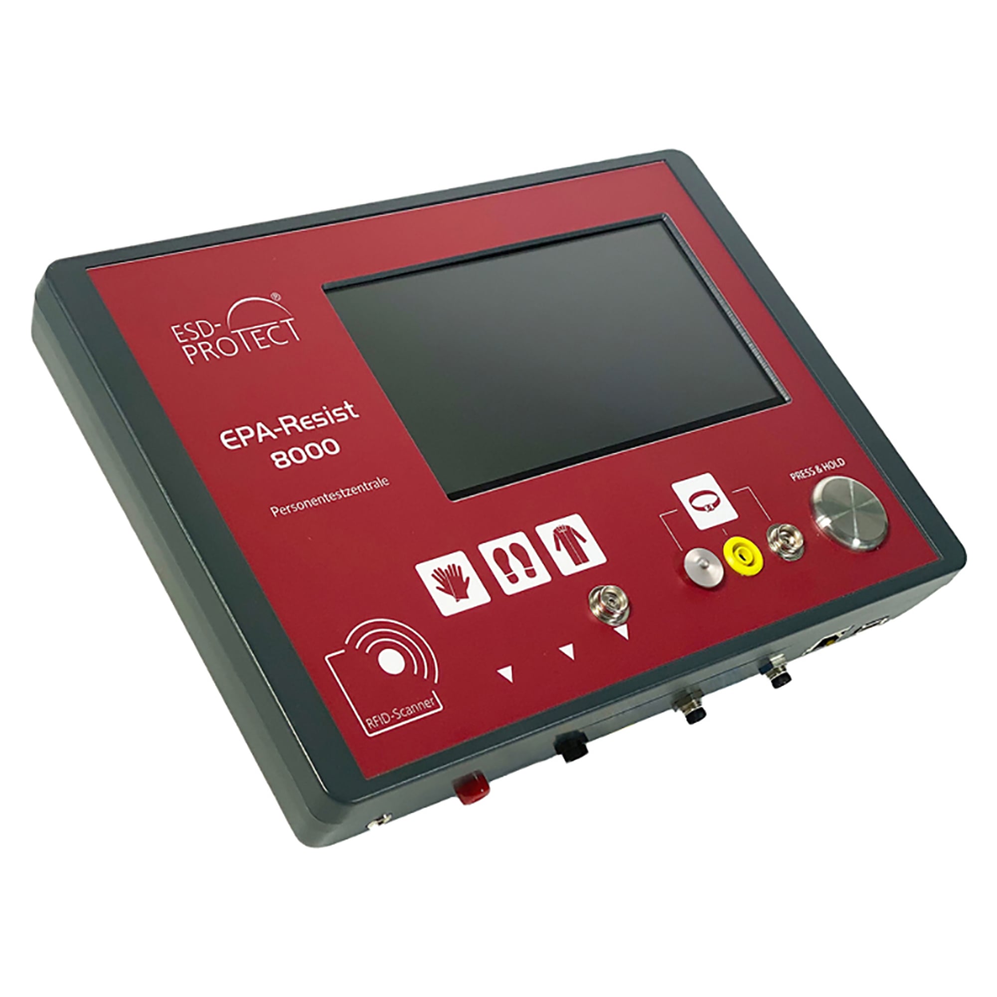 ESD-Personentestzentrale EPA-RESIST 8000 mit RFID, 4-in-1-Prüfung und LAN - A1-ESD EP0206050