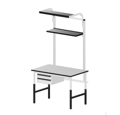 Reeco RF-002-12075-9003-S1 ESD. Table de travail Set 1 Classic, 1200x750mm