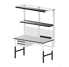 Reeco RF-002-15375-9003-S2. Table de travail Set 2 Classic. 1530x750mm