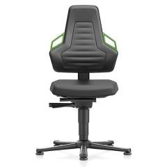 Bimos 9030-2000-3280. Laboratory chair NEXXIT 1, with glider, integral foam, handles green