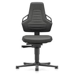 Bimos 9030E-9801-3218. ESD chair NEXXIT 1, with glider, Duotec black, ESD handles