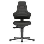 Bimos 9030E-CP01-3001. ESD Chair NEXXIT 1, with glider, Supertec black, without handles