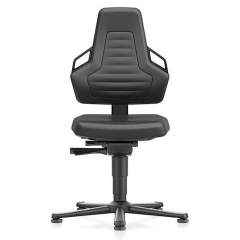 Bimos 9030E-MG01-3218. ESD chair NEXXIT 1, with glider, imitation leather black, ESD handles