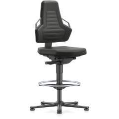 Bimos 9031-6801. Work chair NEXXIT 3 with glider and foot ring, Duotec fabric