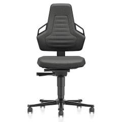 Bimos 9033E-9801-3218. ESD Chair NEXXIT 2 with castors, Duotec black with handles
