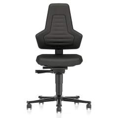 Bimos 9033E-CP01-3001. ESD chair NEXXIT 2 with wheels, Supertec black without handles