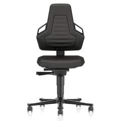 Bimos 9033E-CP01-3218. ESD Chair NEXXIT 2 with castors, Supertec black with handles