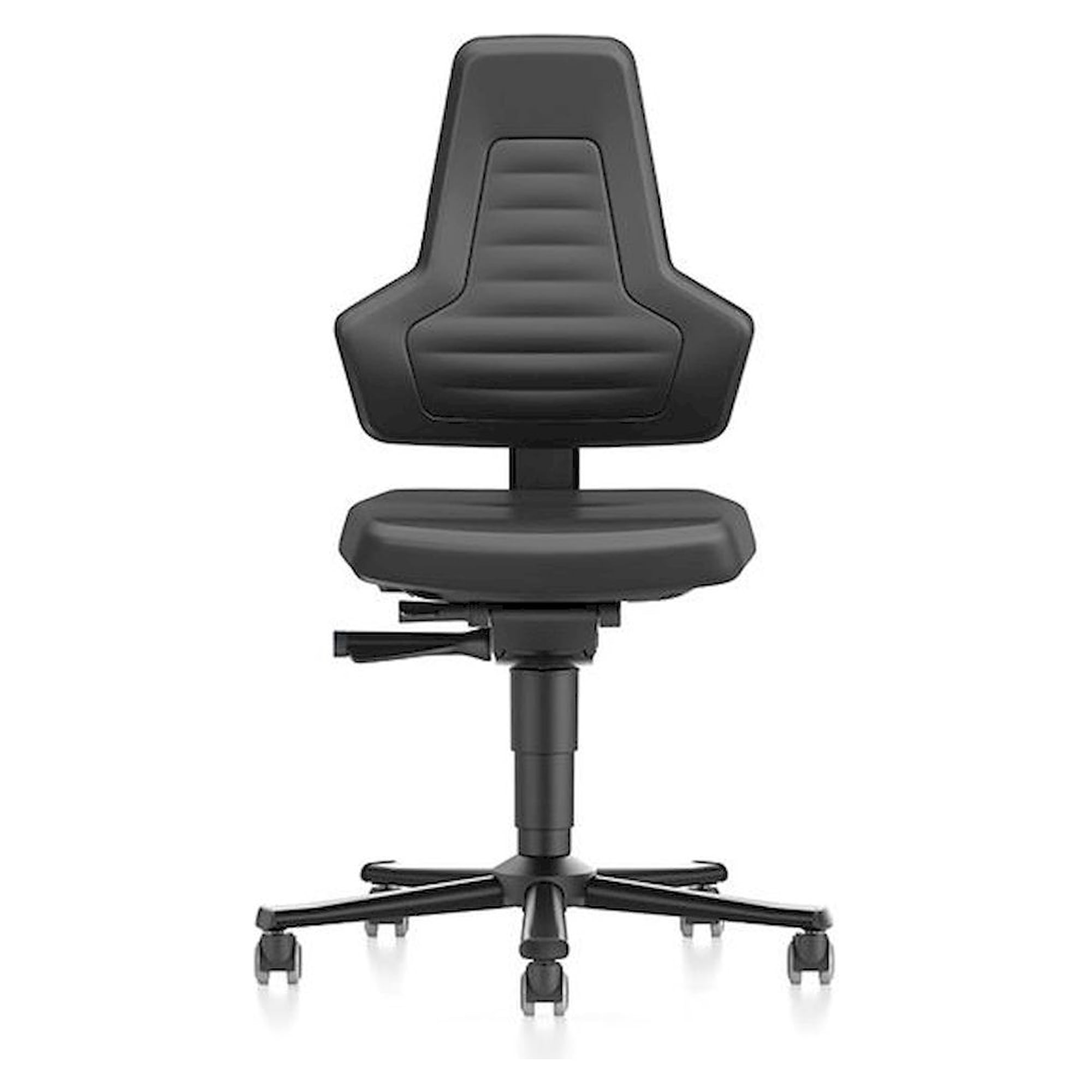 Bimos 9033E-MG01-3001. ESD Stuhl Nexxit 2 mit Rollen, Kunstleder schwarz ohne Griffe