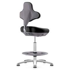 Bimos 9101E-2000. ESD Labster laboratory chair, with glider and foot ring, integral foam black