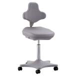 Bimos 9103-6911. Lab chair Labster 2 with castors, imitation leather grey