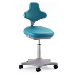 Bimos 9103-6914. Lab chair Labster 2 with castors, imitation leather mint