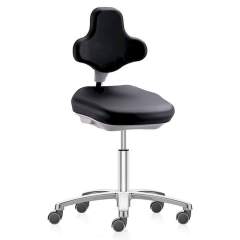 Bimos 9103E-2000. ESD Labster laboratory chair with castors, integral foam black