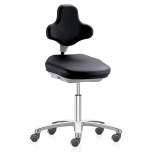 Bimos 9103E-2571. ESD Labster laboratory chair with castors, imitation leather black