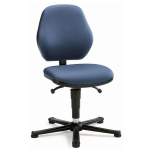 Bimos 9130-6902. Laboratory chair Basic 1 with glider, imitation leather blue, backrest 430 mm