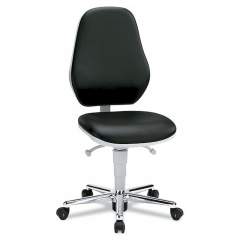 Bimos 9142-2571. Cleanroom ESD work chair Basic 2 with castors, permanent contact, seat inclination