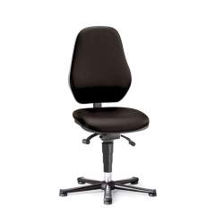 Bimos 9154E-9801-3218. ESD industrial swivel chair Basic 1 with glides, Duotec black