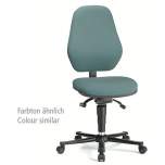 Bimos 9158E-9802-3218. ESD Chair Basic 2 Plus with castors, fabric Duotec blue, synchronous technology and weight adjustment, backrest 530 mm