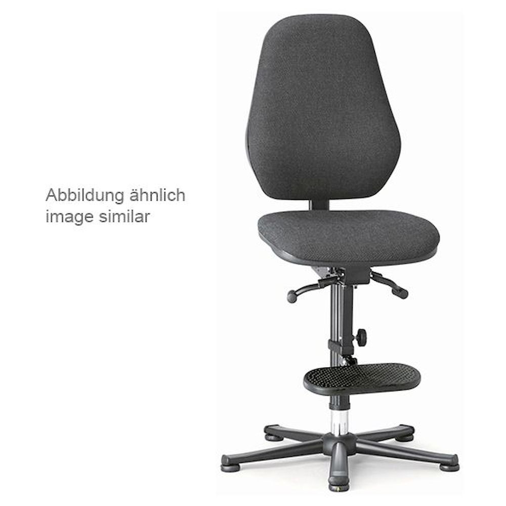 Bimos 9159E-9802. ESD Stuhl Basic 3, Gleiter/Aufstiegshilfe, Synchrontechnik und Gewichtsregulierung, Stoff Duotec blau, Lehne 530 mm