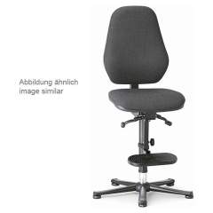 Bimos 9159E-9802. ESD chair Basic 3, glider/access aid, synchronous technology and weight regulation, fabric Duotec blue, backrest 530 mm