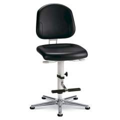 Bimos 9183-2571. Cleanroom ESD work chair Plus 3, with glider and climbing aid, backrest height 380 mm