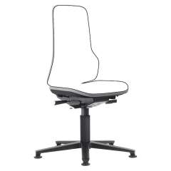 Bimos 9560-9999-3278. Neon 1 work chair with glider, Flexband grey, permanent contact