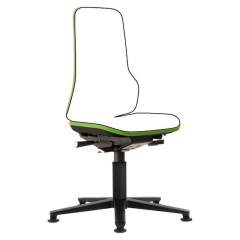 Bimos 9560-9999-3280. Neon 1 work chair with glider, Flexband green, permanent contact