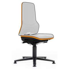 Bimos 9560E-9999-3279. ESD Chair Neon 1 with glider, Flexband orange, permanent contact