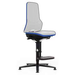 Bimos 9561E-9999-3277. ESD chair Neon 3, glider and climbing aid, Flexband blue, permanent contact