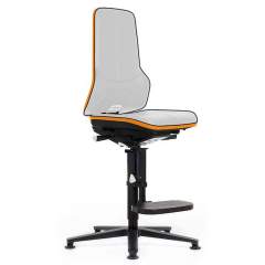 Bimos 9561E-9999-3279. ESD chair Neon 3, glider and climbing aid, Flexband orange - permanent contact