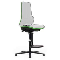 Bimos 9561E-9999-3280. ESD chair Neon 3, glider and climbing aid, Flexband green, permanent contact