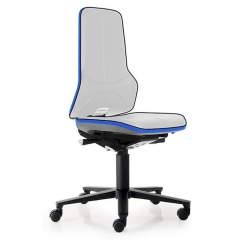 Bimos 9563-9999-3277. Neon 2 work chair with castors Flexband blue, permanent contact