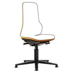Bimos 9570-9999-3279. Neon 1 work chair with glider, Flexband orange - Synchrontechnik