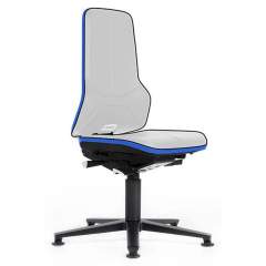 Bimos 9570E-9999-3277. ESD Chair Neon 1 with glider, Flexband blue - Synchrontechnik