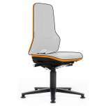Bimos 9570E-9999-3279. ESD Chair Neon 1 with glider, Flexband orange - Synchrontechnik