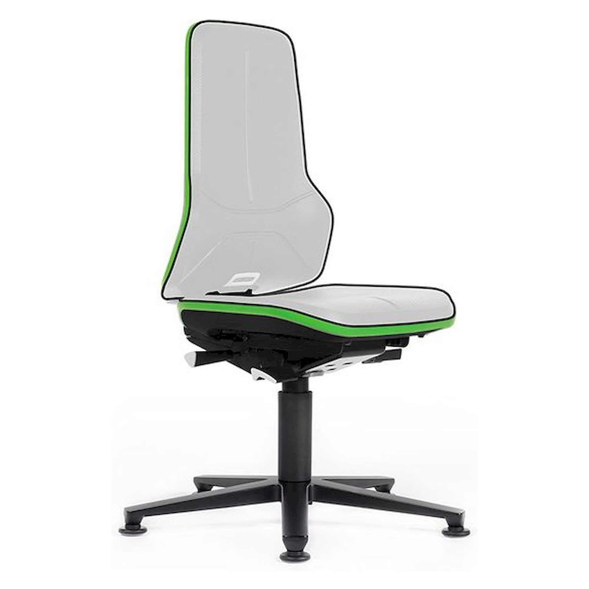 Bimos 9570E-9999-3280. ESD Chair Neon 1 with glider, Flexband green - Synchrontechnik