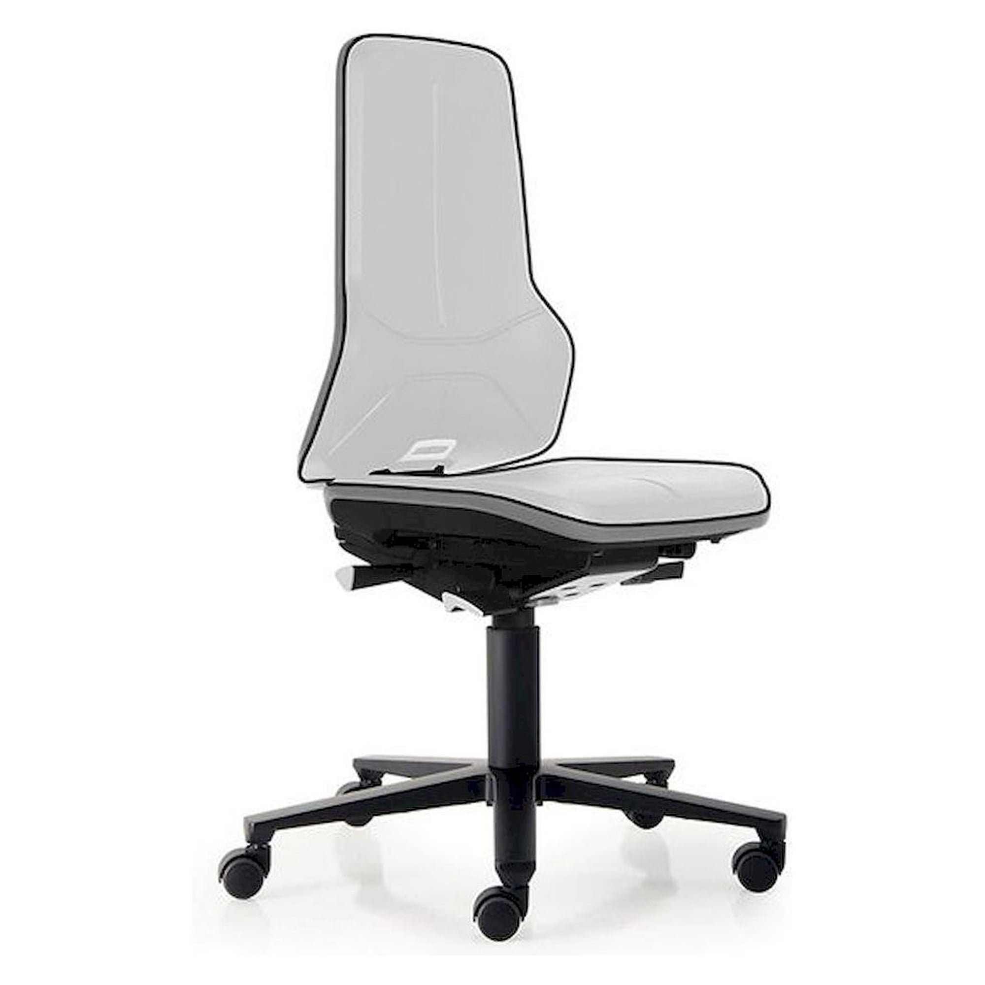 Bimos 9573E-9999-3278. ESD Chair Neon 2 with castors, Flexband grey Synchrontechnik