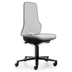 Bimos 9573E-9999-3278. ESD Chair Neon 2 with castors, Flexband grey Synchrontechnik