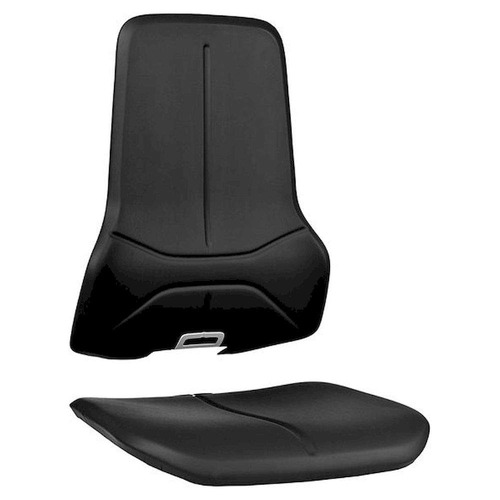 Bimos 9588-MG01. Rembourrage pour chaise de travail NEON, cuir synthétique, noir