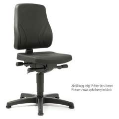 Bimos 9630-6801. All-In-One Trend 1 work chair with glider, fabric Duotec black
