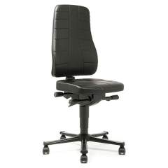 Bimos 9643-2571. Work chair All-In-One Highline 2, castors, imitation leather black