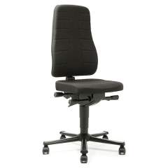 Bimos 9643-6801. Work chair All-In-One Highline 2, castors, fabric Duotec black