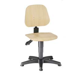 Bimos 9650-3000. Work chair Unitec 1 with glider, beech plywood