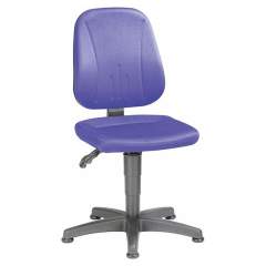 Bimos 9650-CI02. Unitec 1 work chair with glider, fabric upholstery blue